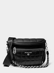 Slater Medium Quilted Leather Sling Pack - BLACK - 30T1S04M6L