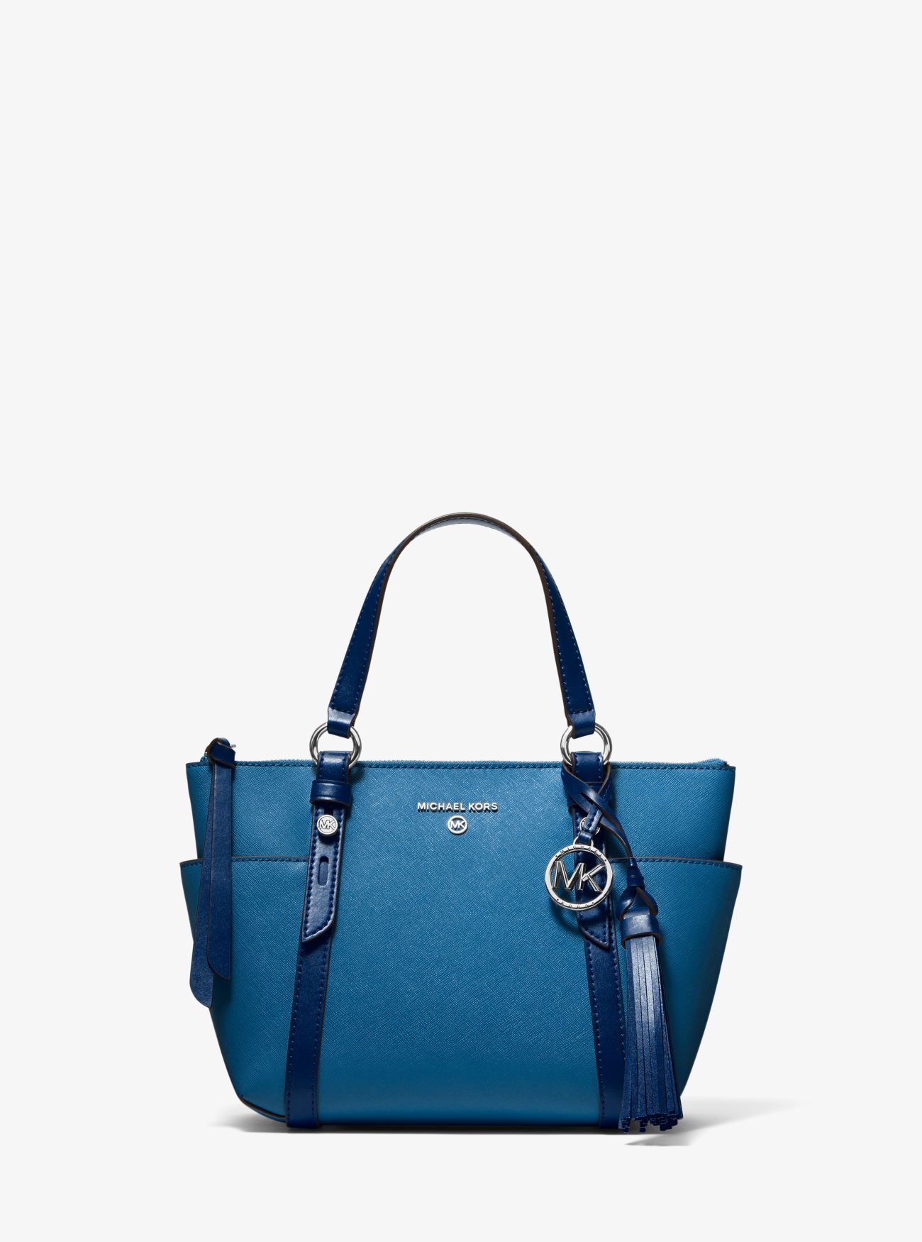 sullivan large saffiano leather top zip tote bag