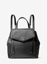 Freya Medium Pebbled Leather Backpack - BLACK - 30T2G7FB8L