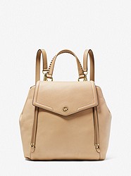 Freya Medium Pebbled Leather Backpack - CAMEL - 30T2L7FB8L