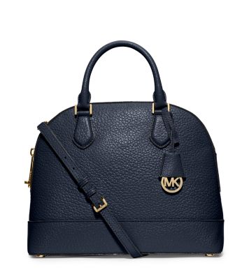 Smythe Large Pebbled-Leather Satchel by Michael Kors