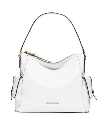 Marly Large Leather Shoulder Bag by Michael Kors