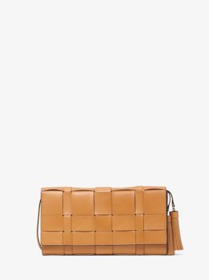 michael kors basket weave purse