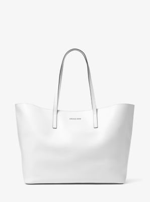 michael kors large white tote bag hamilton saffiano leather tote