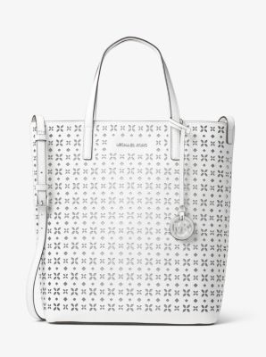 Hayley Large Perforated-Leather Tote Bag