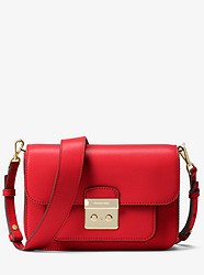 Sloan Editor Leather Shoulder Bag - BRIGHT RED - 30T7GS9L3L
