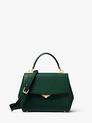 Ava Small Leather Satchel - RACING GREEN - 30T8GAVS1L