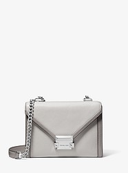 Whitney Small Two-Tone Leather Convertible Shoulder Bag - ALUMIN/PRGRY - 30T8SXIL1T