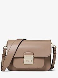 Sloan Editor Leather Shoulder Bag - TRUFFLE - 30T8TS9L3L