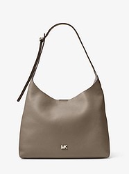 Junie Medium Leather Shoulder Bag - MUSHROOM - 30T8TX5H2L