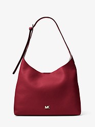 Junie Medium Leather Shoulder Bag - MAROON - 30T8TX5H2L
