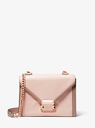 Whitney Small Two-Tone Leather Convertible Shoulder Bag - SFTPINK/FAWN - 30T8TXIL0T
