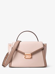 Whitney Medium Leather Satchel - SFTPINK/FAWN - 30T8TXIS2T