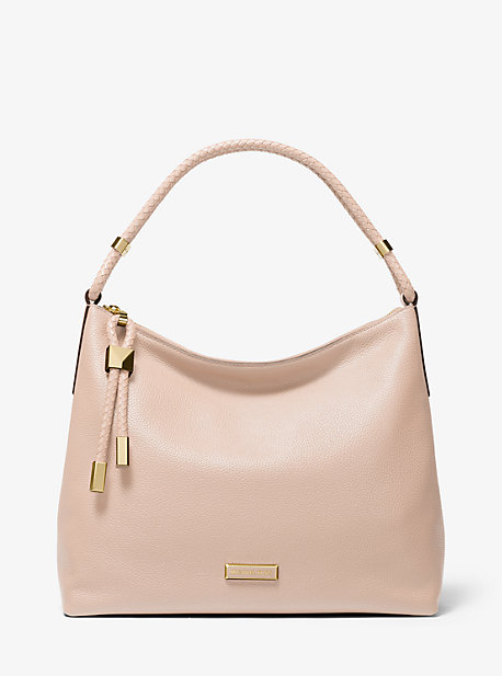 Grand sac porté épaule Lexington en cuir grainé - ROSE DOUX(ROSE) - Michael Kors
