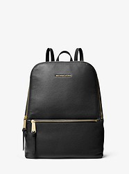 Toby Medium Pebbled Leather Backpack - BLACK - 30T9GOYB2L