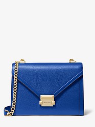Whitney Large Pebbled Leather Convertible Shoulder Bag - ELECTRIC BLUE - 30T9GWHL3L