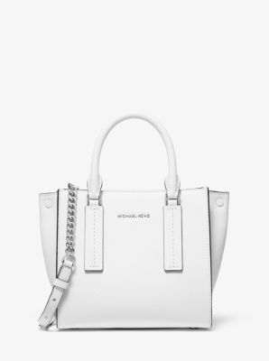 alessa medium pebbled leather satchel