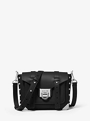 Manhattan Small Leather Crossbody Bag - BLACK - 30T9SNCM1L