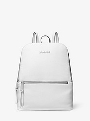 Toby Medium Pebbled Leather Backpack - OPTIC WHITE - 30T9SOYB2L