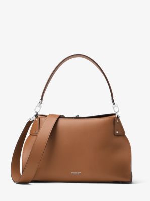 palazzo calf leather shoulder bag