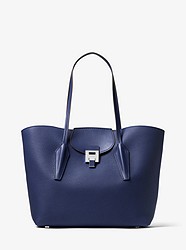 Bancroft Pebbled Calf Leather Tote - SAPPHIRE - 31F7PBNT9T