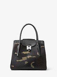 Bancroft Large Camouflage Calf Hair Satchel - OLIVE - 31F8TBNT5C