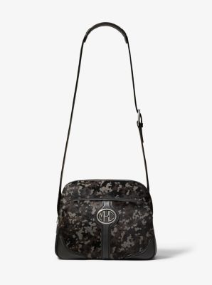Sac de voyage Monogramme en poil de vachette à motif camouflage - ARDOISE(GRIS) - Michael Kors