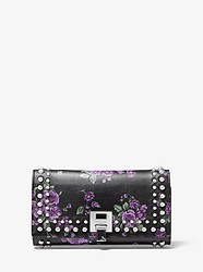 Bancroft Studded Floral Calf Leather Continental Wallet - DAHLIA - 31F9PBNE3X