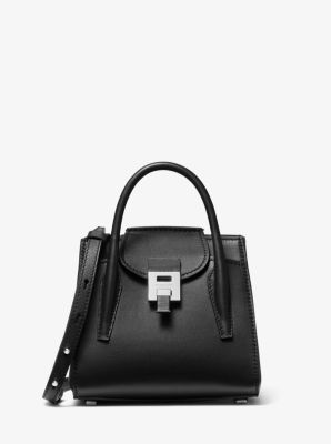 Petit sac porté main Bancroft en cuir de vachette - NOIR(NOIR) - Michael Kors