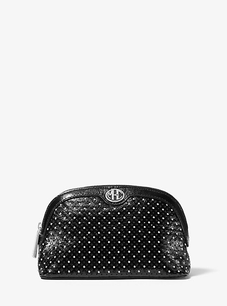 Monogramme Studded Leather Travel Pouch