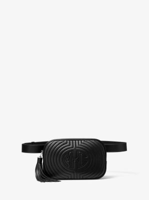 Sac ceinture Monogramme en cuir matelassé - NOIR(NOIR) - Michael Kors