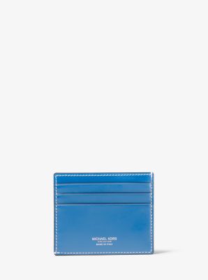 Petit porte-cartes en cuir de vachette - CADET(BLEU) - Michael Kors