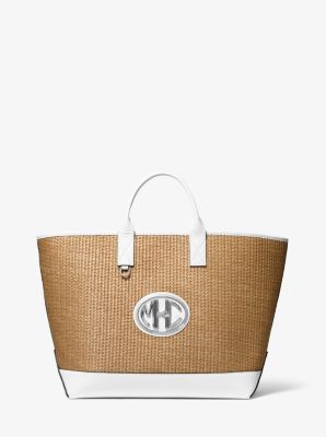 Cabas tissé Monogramme - BLANC OPTIQUE(BLANC) - Michael Kors