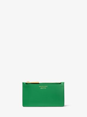 Petit porte-cartes en cuir - Vert Kelly(VERT) - Michael Kors