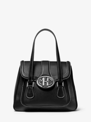 Sac porté main Monogramme de taille moyenne en cuir - NOIR(NOIR) - Michael Kors