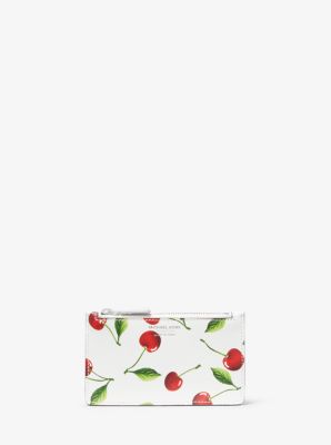 Petit porte-cartes en cuir à motif cerise - BLANC(BLANC) - Michael Kors