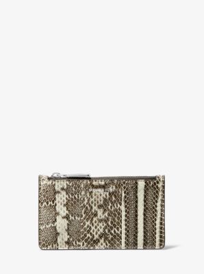Petit porte-cartes en peau de serpent - NATUREL(NATUREL) - Michael Kors
