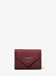 Calf Leather Small Pocket Wallet - BURGUNDY - 31S9PRND1L