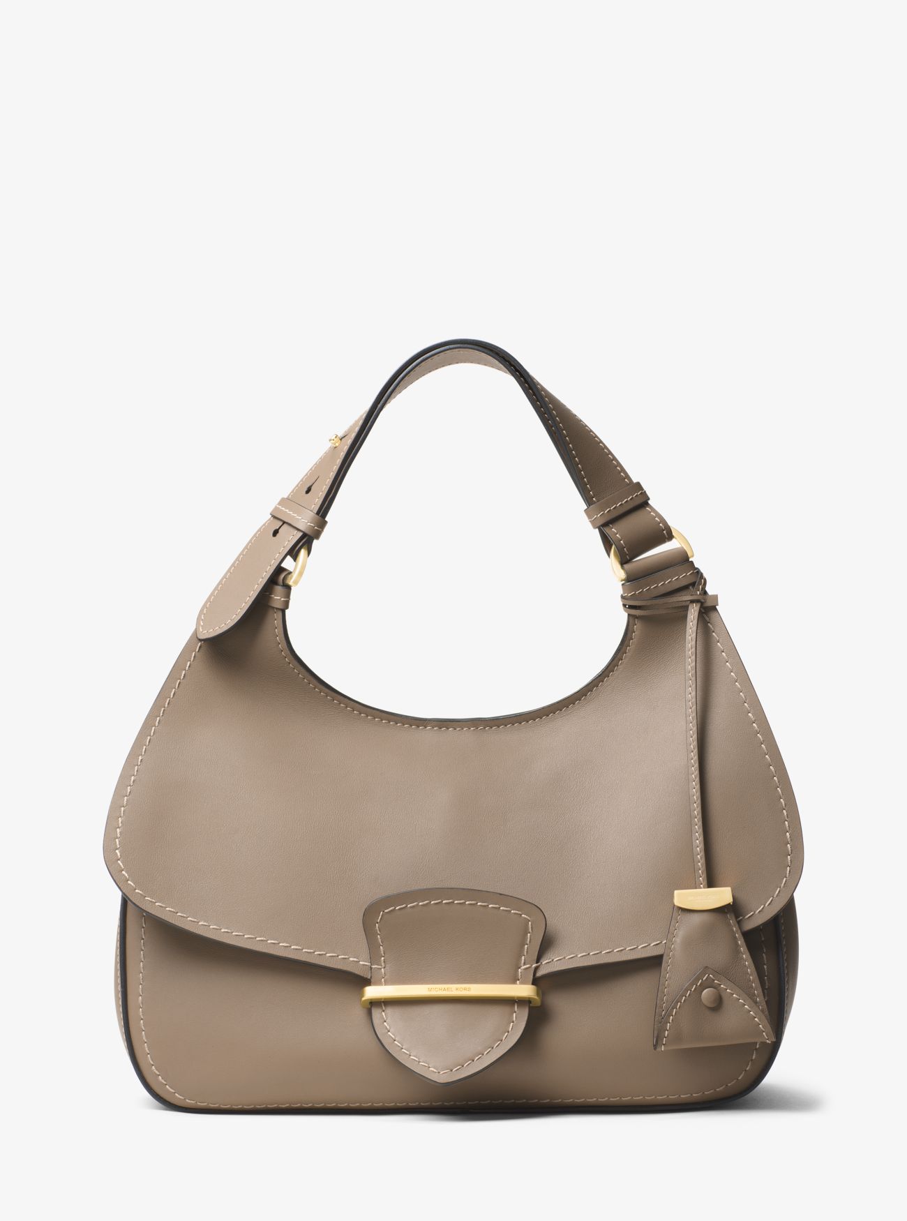 palazzo calf leather shoulder bag