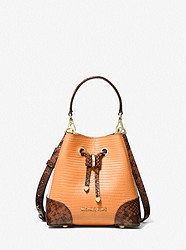 Mercer Gallery Extra-Small Color-Block Embossed Leather Crossbody Bag - CIDER MULTI - 32F0GZ5C0N