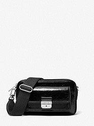 Bradshaw Medium Crinkled Leather Camera Bag - BLACK - 32F1S2BC2T