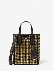 Sinclair Extra-Small Embellished Suede Crossbody Bag - BLACK/GOLD - 32F2G5SC0S