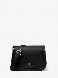 Lucie Small Pebbled Leather Crossbody Bag - BLACK - 32F2GKZC1L