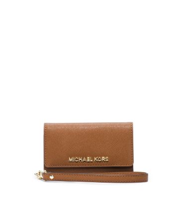 Saffiano Leather Smartphone Wristlet by Michael Kors