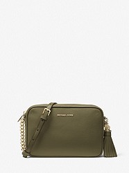 Ginny Leather Crossbody Bag - OLIVE - 32F7GGNM8L