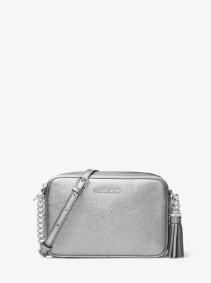 Sac à bandoulière Ginny en cuir métallisé - ARGENT(ARGENT) - Michael Kors