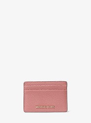 Pebbled Leather Card Case - ROSE - 32F8TF6D1L