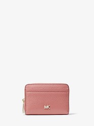 Small Pebbled Leather Wallet - ROSE - 32F8TF6Z0L