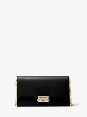 Grand sac à bandoulière Cece convertible en cuir - NOIR(NOIR) - Michael Kors