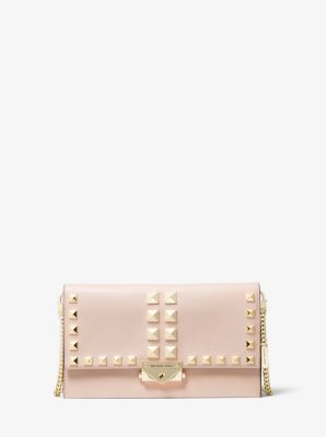 Grand sac à bandoulière Cece convertible en cuir clouté - ROSE DOUX(ROSE) - Michael Kors